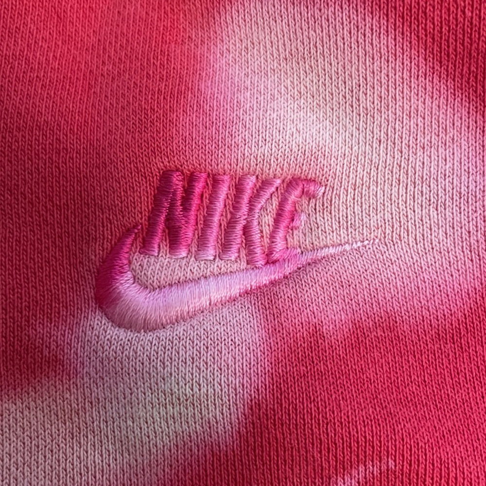Vintage Nike Hoodie Red Tie Dye